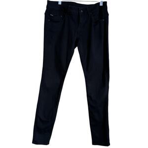 G Star RAW Jeans Midge Zip Low Supper Skinny Black Size 28